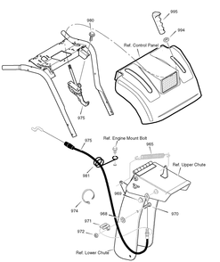 Remote Control Diagram and Parts List for 1695368-6291490X54 2007 Briggs and Stratton Snow Blower